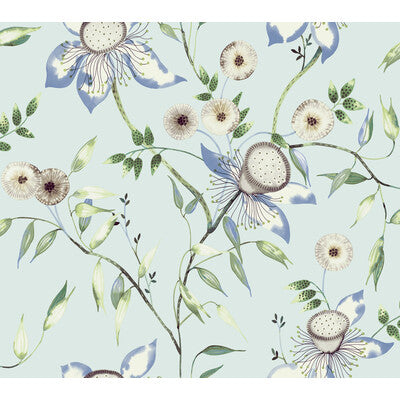 KRAVET DESIGN KRAVET DESIGN PRINT--BOTANICAL & FLORAL- LIGHT BLUE,,   - W4140.5.0