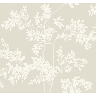 KRAVET DESIGN KRAVET DESIGN PRINT--BOTANICAL & FLORAL-METALLIC TAUPE,WHITE,   - W4141.106.0