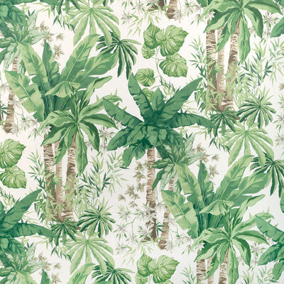 KRAVET COUTURE JUNGLEWOOD WP PRINT---BOTANICAL & FLORAL GREEN,GREY,WHITE   - W4147.311.0