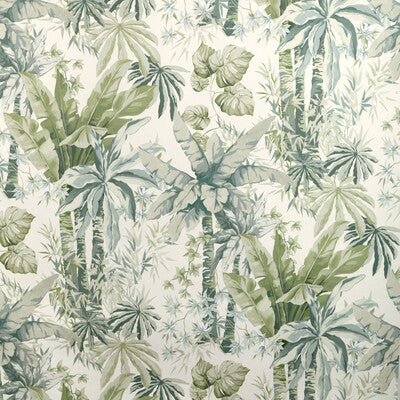 KRAVET COUTURE JUNGLEWOOD WP PRINT---BOTANICAL & FLORAL LIGHT BLUE,SAGE,WHITE   - W4147.315.0