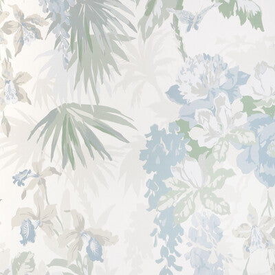 KRAVET COUTURE LA SELVA WP PRINT---BOTANICAL & FLORAL LIGHT BLUE,SAGE,LIGHT GREY   - W4153.115.0