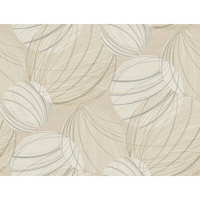 KRAVET DESIGN KRAVET DESIGN PRINT--GEOMETRIC-METALLIC GOLD,GREY,   - W4155.411.0