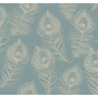 KRAVET DESIGN KRAVET DESIGN PRINT--ANIMAL/INSECTS-METALLIC LIGHT BLUE,BLUE,   - W4160.15.0