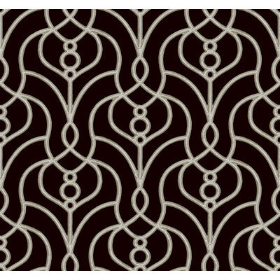 KRAVET DESIGN KRAVET DESIGN PRINT--LATTICE/SCROLLWORK- BLACK,,   - W4161.8.0