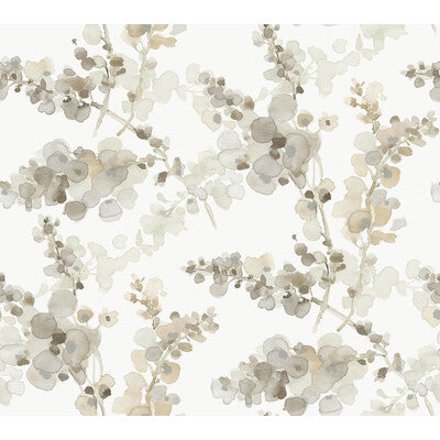 KRAVET DESIGN KRAVET DESIGN PRINT--BOTANICAL & FLORAL-METALLIC TAUPE,,   - W4165.106.0