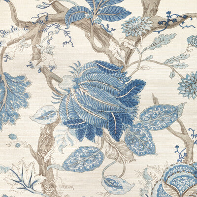 KRAVET DESIGN KRAVET DESIGN PRINT-GRASSCLOTH--BOTANICAL & FLORAL BLUE,LIGHT BLUE,GREY   - W4201.155.0