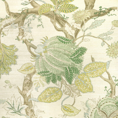 KRAVET DESIGN KRAVET DESIGN PRINT-GRASSCLOTH--BOTANICAL & FLORAL GREEN,LIGHT BLUE,BROWN   - W4201.23.0