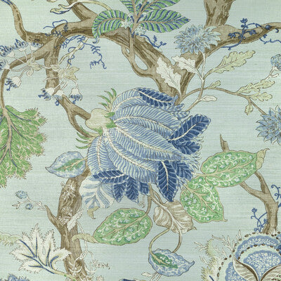 KRAVET DESIGN KRAVET DESIGN PRINT-GRASSCLOTH--BOTANICAL & FLORAL GREEN,LIGHT BLUE,BROWN   - W4201.550.0