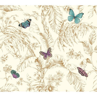 KRAVET DESIGN KRAVET DESIGN PRINT--ANIMAL/INSECTS-BOTANICAL & FLORAL GREEN,PINK,WHITE   - W4234.413.0