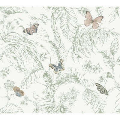 KRAVET DESIGN KRAVET DESIGN PRINT--ANIMAL/INSECTS-BOTANICAL & FLORAL BRONZE,BLUE,WHITE   - W4234.73.0