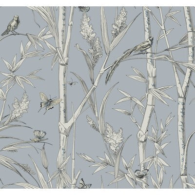 KRAVET DESIGN KRAVET DESIGN PRINT--ANIMAL/INSECTS-BOTANICAL & FLORAL LIGHT BLUE,WHITE,   - W4238.5.0