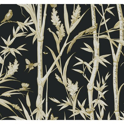 KRAVET DESIGN KRAVET DESIGN PRINT--ANIMAL/INSECTS-BOTANICAL & FLORAL BLACK,WHITE,GOLD   - W4238.84.0