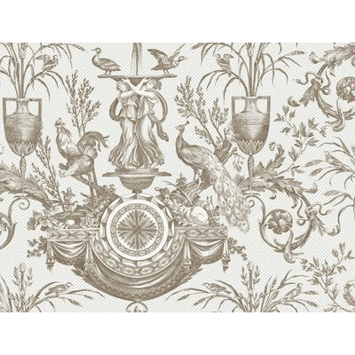 KRAVET DESIGN KRAVET DESIGN PRINT--ANIMAL/INSECTS-TOILE BROWN,TAUPE,BLUE   - W4239.6.0