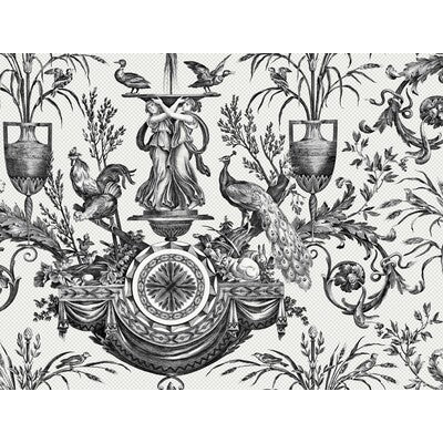 KRAVET DESIGN KRAVET DESIGN PRINT--ANIMAL/INSECTS-TOILE CHARCOAL,WHITE,   - W4239.8.0