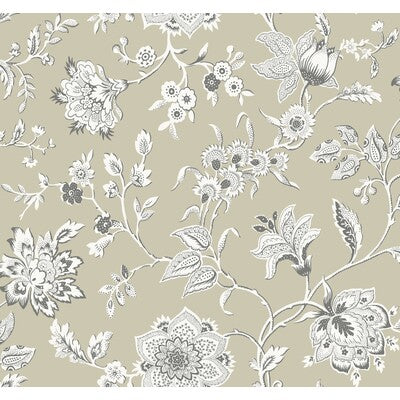 KRAVET DESIGN KRAVET DESIGN PRINT---BOTANICAL & FLORAL BLACK,WHITE,GOLD   - W4242.106.0