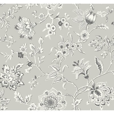 KRAVET DESIGN KRAVET DESIGN PRINT---BOTANICAL & FLORAL GREY,WHITE,CHARCOAL   - W4242.11.0