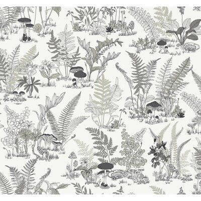 KRAVET DESIGN KRAVET DESIGN PRINT--BOTANICAL & FLORAL-TOILE BLACK,WHITE,TAUPE   - W4244.1121.0