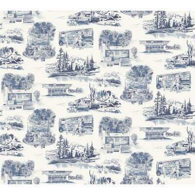 KRAVET DESIGN KRAVET DESIGN PRINT--NOVELTY-TOILE BLUE,WHITE,BLACK   - W4245.51.0