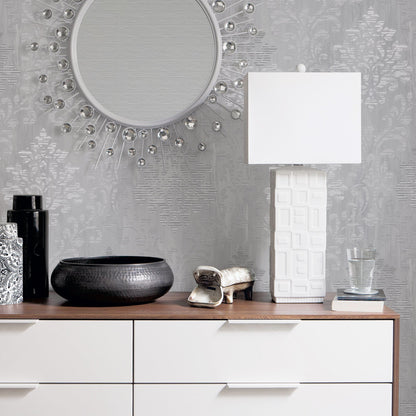 GALERIE WALLCOVERINGS Metallic FX    Silver - Grey   - W78181