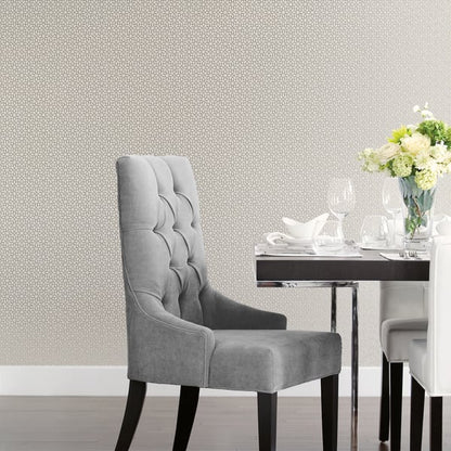 Galerie Wallcoverings Metallic Fx Metallic Star Geometric Galerie Wallcoverings  Silver Grey   - W78185