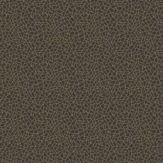 Galerie Wallcoverings Metallic Fx Crazed Geo Galerie Wallcoverings  Black   - W78192