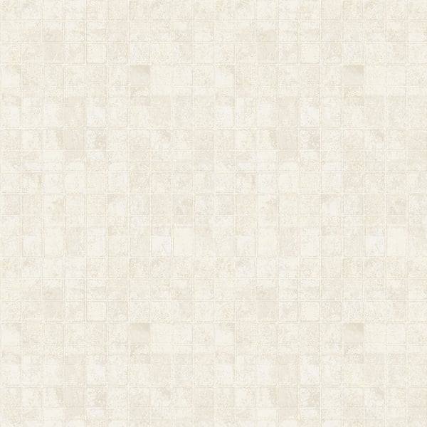 Galerie Wallcoverings Metallic Fx Metallic Tile Galerie Wallcoverings  Cream   - W78212