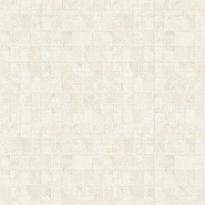 Galerie Wallcoverings Metallic Fx Metallic Tile Galerie Wallcoverings  Cream   - W78212