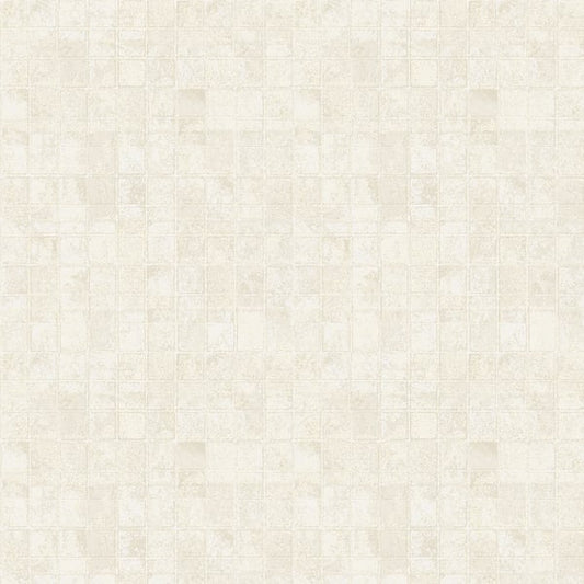 Galerie Wallcoverings Metallic Fx Metallic Tile Galerie Wallcoverings  Cream   - W78212