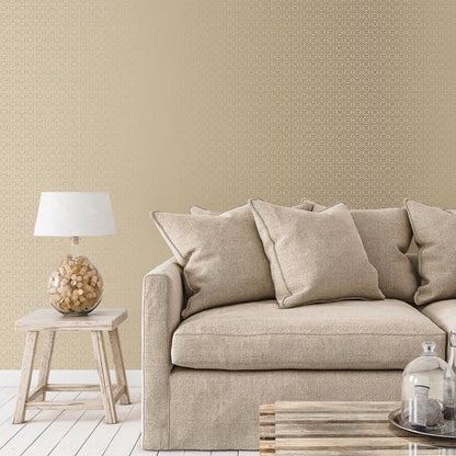 Galerie Wallcoverings Metallic Fx Metallic Geometric Galerie Wallcoverings  Gold   - W78219