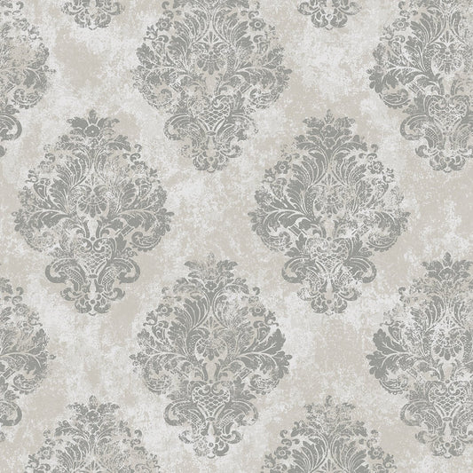GALERIE WALLCOVERINGS Metallic FX    Silver - Grey   - W78226