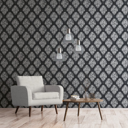 GALERIE WALLCOVERINGS Metallic FX    Silver - Grey   - W78227