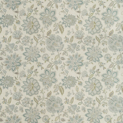 KRAVET BASICS PRINT JACOBEANS TEAL,GREEN,LIGHT GREY   - WAIMEA.15.0