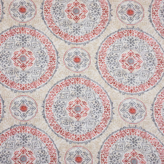 STOUT TEXTILES  MULTIPURPOSE,PRINT TRADITIONAL, MEDALLION RUSSET   - WALP-1