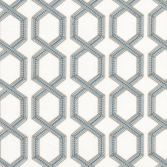 STOUT TEXTILES  MULTIPURPOSE,EMBROIDERIES TRANSITIONAL,, OGEE ZINC   - WASH-2