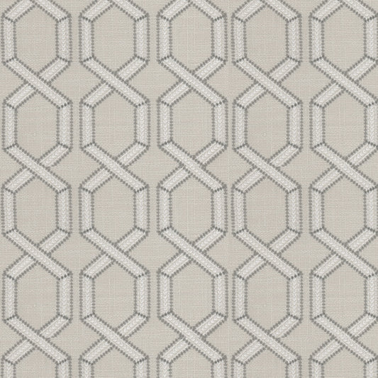 STOUT TEXTILES  MULTIPURPOSE,EMBROIDERIES TRANSITIONAL,, OGEE CARBON,GRAPHITE   - WASH-3