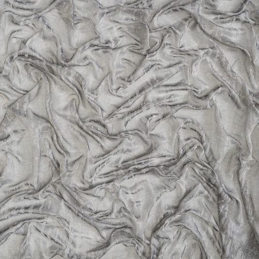 JF Fabrics WATERCOLOR 97 Fabric Plain, Abstract Grey, Taupe  Wide Width, Sheer - 8934297 J9001