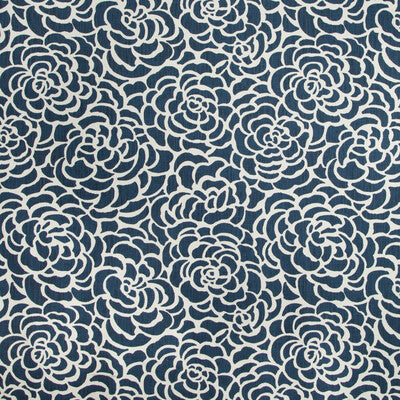 KRAVET BASICS PRINT MODERN INDIGO,WHITE,   - WAVE.50.0