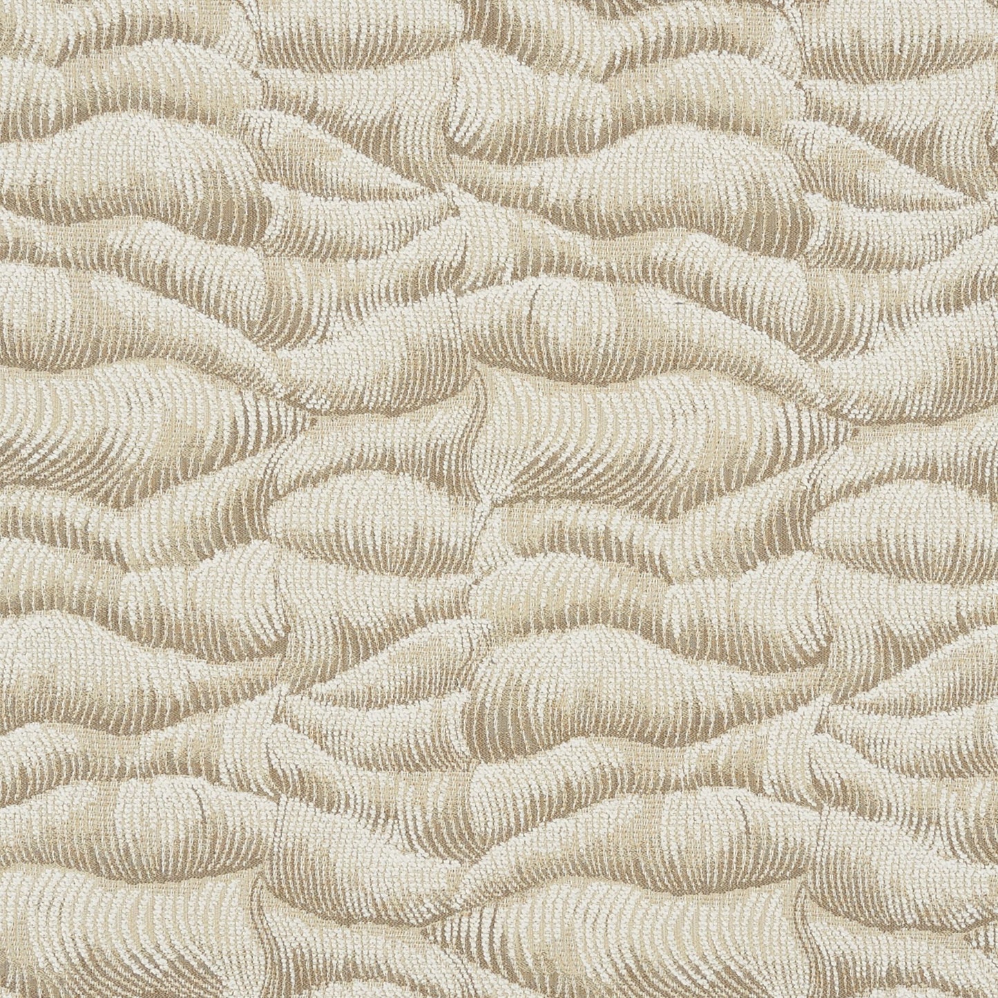 JF Fabrics Crypton Home WAVY 35 Fabric Stripe, Texture Cream, Tan, Olive  Woven, Jacquard - 8946435 J8921