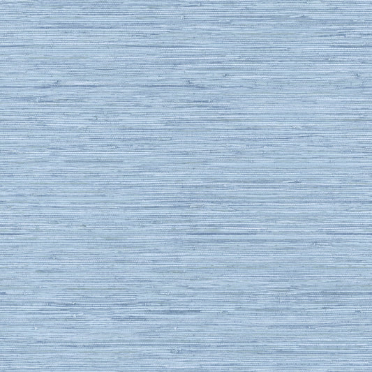 York Wallcoverings Antonina Vella Dazzling Dimensions Volume II Horizontal Grasscloth Light Blue Wallpaper   Blues   - WB5504