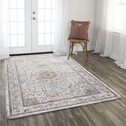 Area rug, transitional style, 4' x 6'.