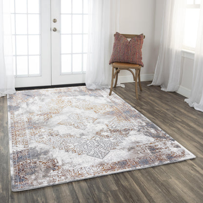 Transitional rug, 8' x 10'.