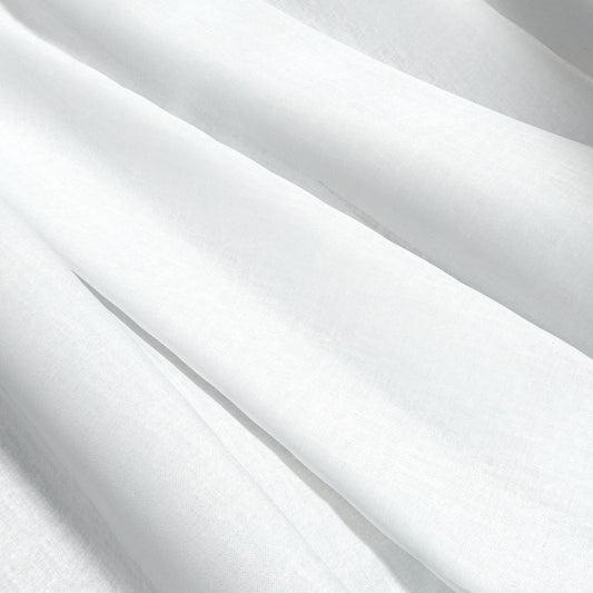 JF Fabrics WESTERLY 90 Fabric Plain White  Sheer, Wide Width - 9042690 J9151