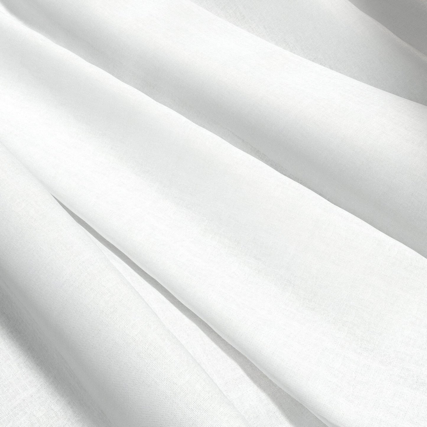 JF Fabrics WESTERLY 91 Fabric Plain White, Off-White  Sheer, Wide Width - 9042691 J9151