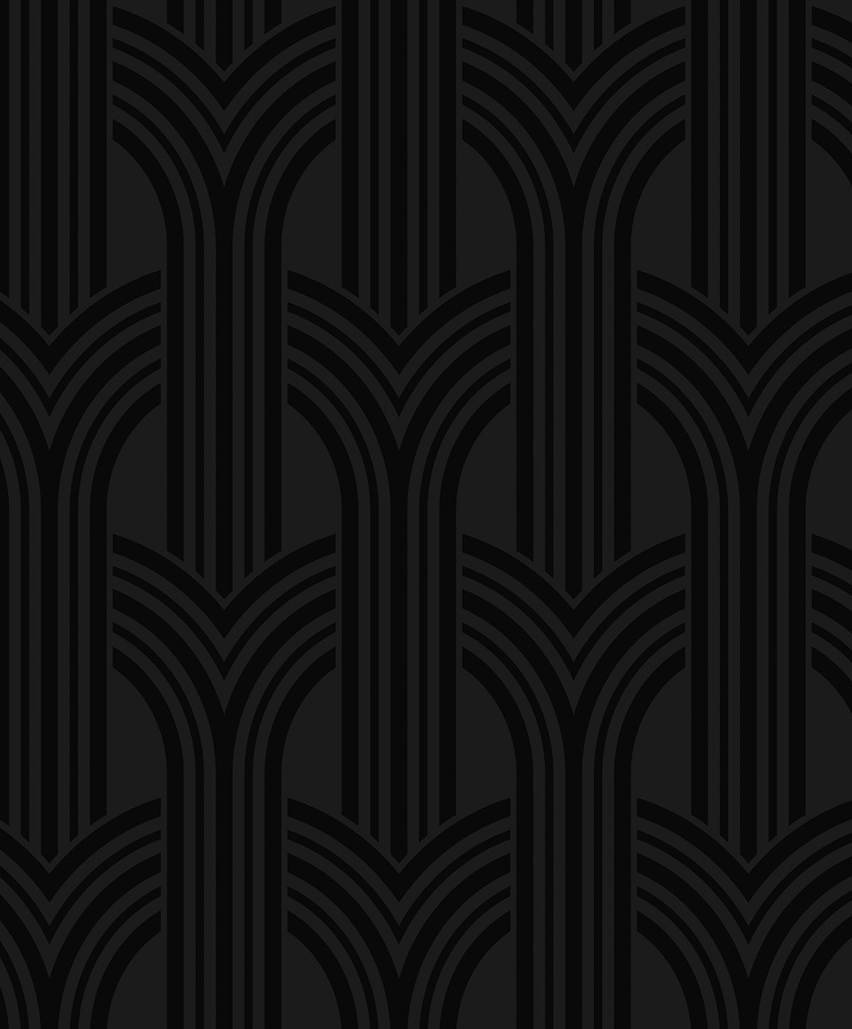 Seabrook Designs  Hendrix Arches Geometric Contemporary Blacks   - WH40040