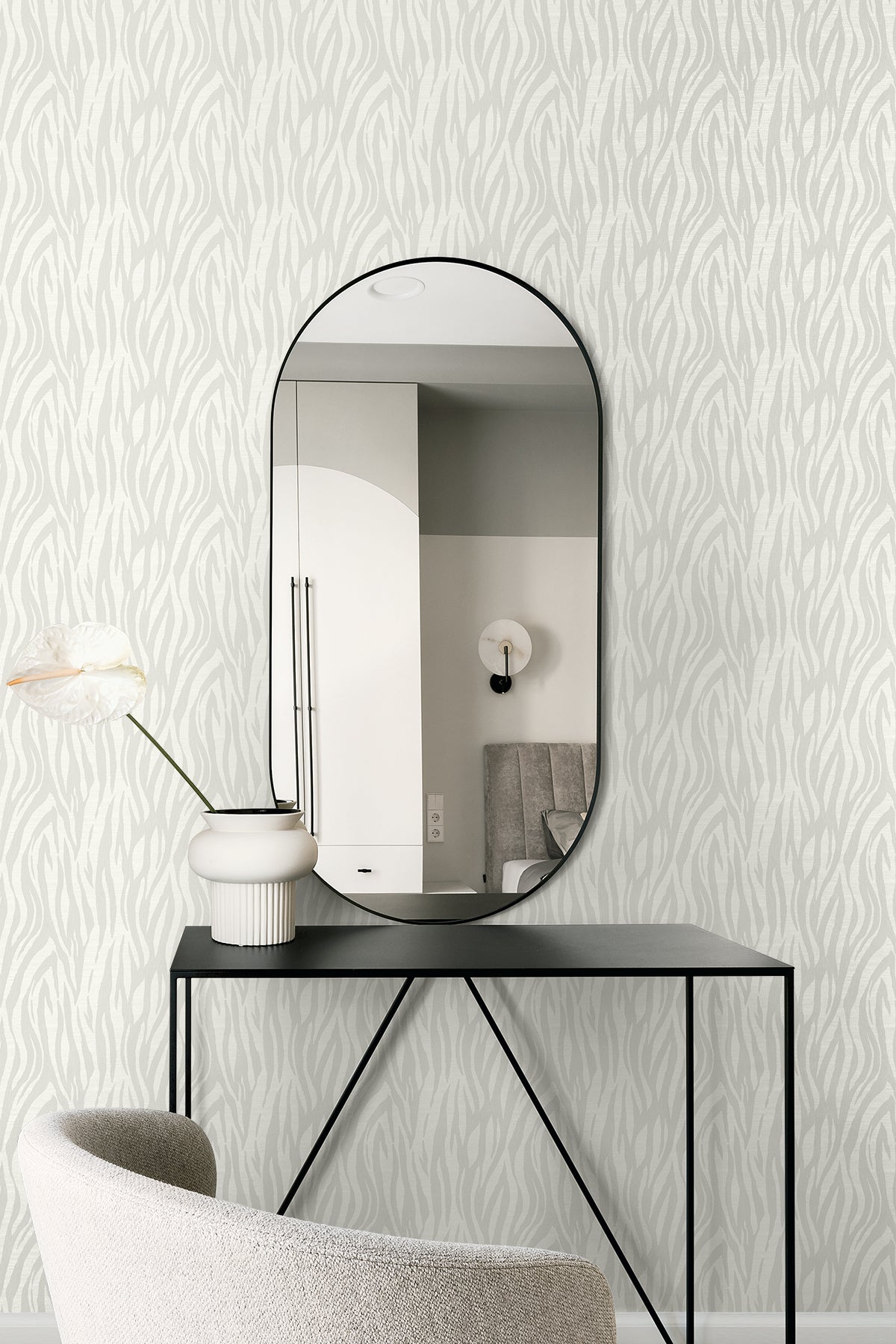 Seabrook Designs  Jazz Faux Skin Animal Print Contemporary Cool Neutrals   - WH40210