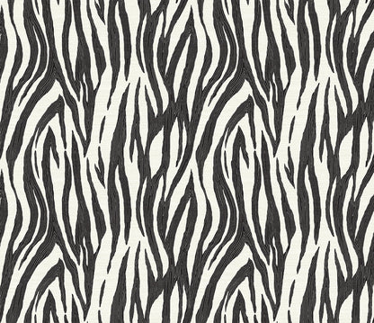 Seabrook Designs  Jazz Faux Skin Animal Print Contemporary Blacks   - WH40216