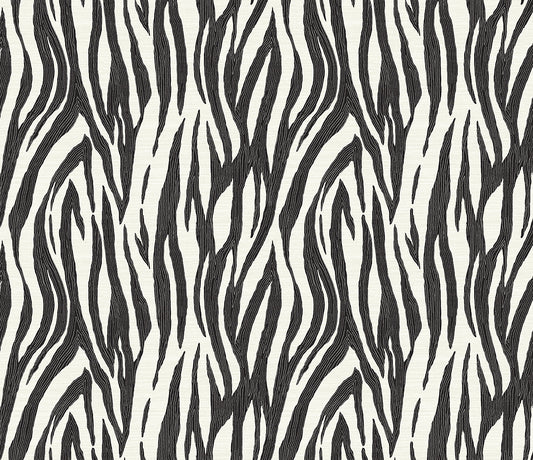 Seabrook Designs  Jazz Faux Skin Animal Print Contemporary Blacks   - WH40216