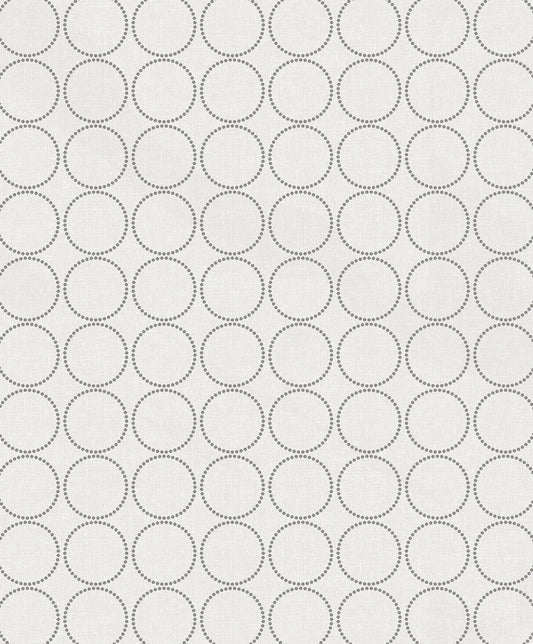 Seabrook Designs  Round Geometric Geometric Contemporary Silvers, Pewters   - WH40505