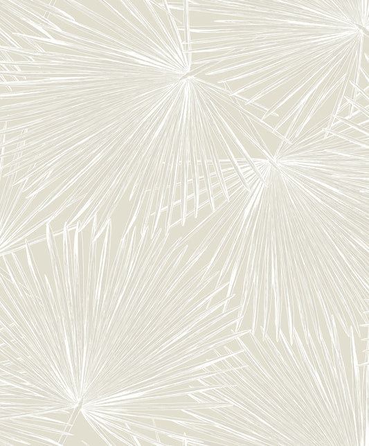 Seabrook Designs  Elvis Palms Botanical Contemporary Warm Neutrals, Beiges   - WH41503