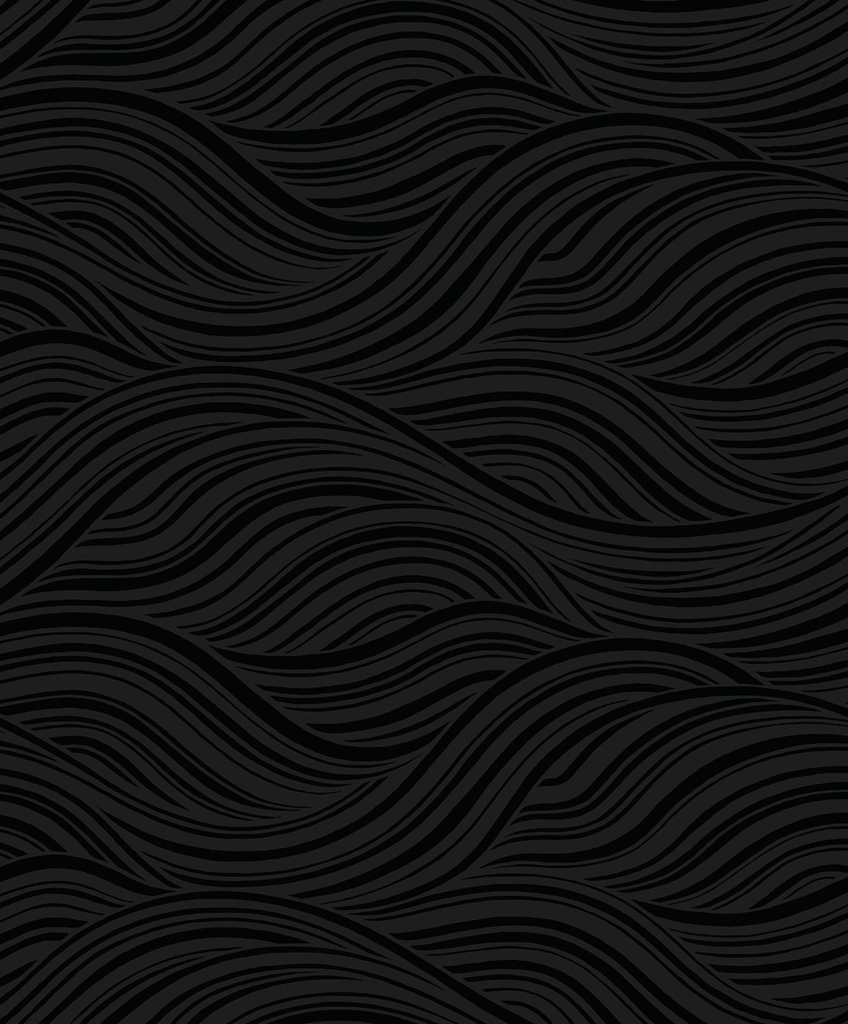 Seabrook Designs  Melody Waves Abstract Contemporary Blacks   - WH41720